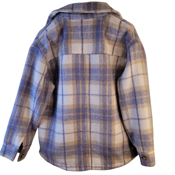 Avec les Filles plaid shacket - L. J51 - Picture 8 of 9